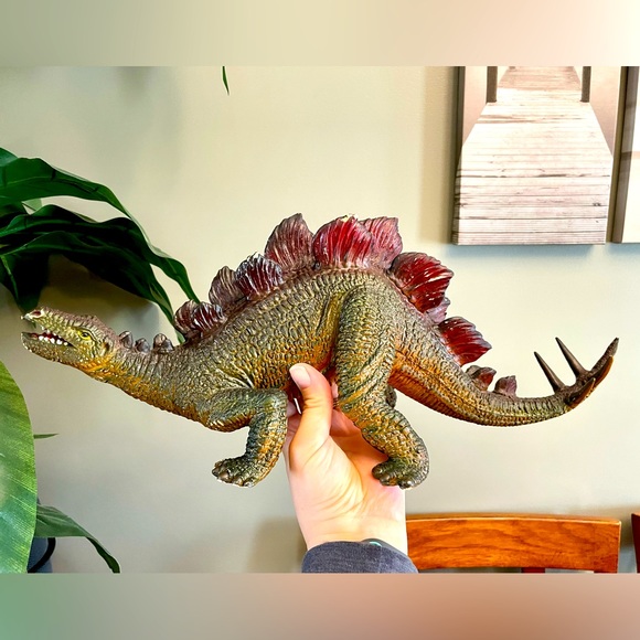 Vintage 1980’s Dinosaur Stegosaurus RARE Toys Jumbo Large Plastic Figure Dino - Picture 3 of 14
